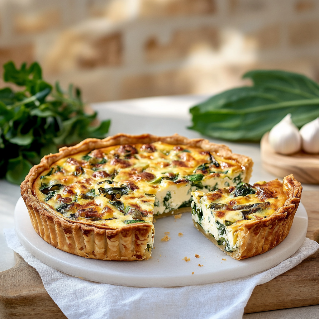 Quiche Boursin et Épinards