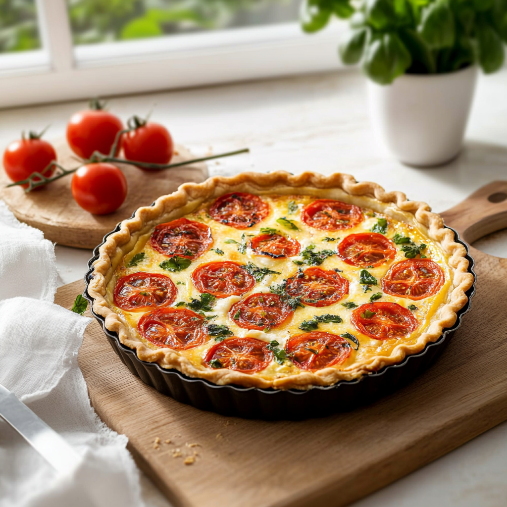 Quiche Thon, Mozzarella et Tomates