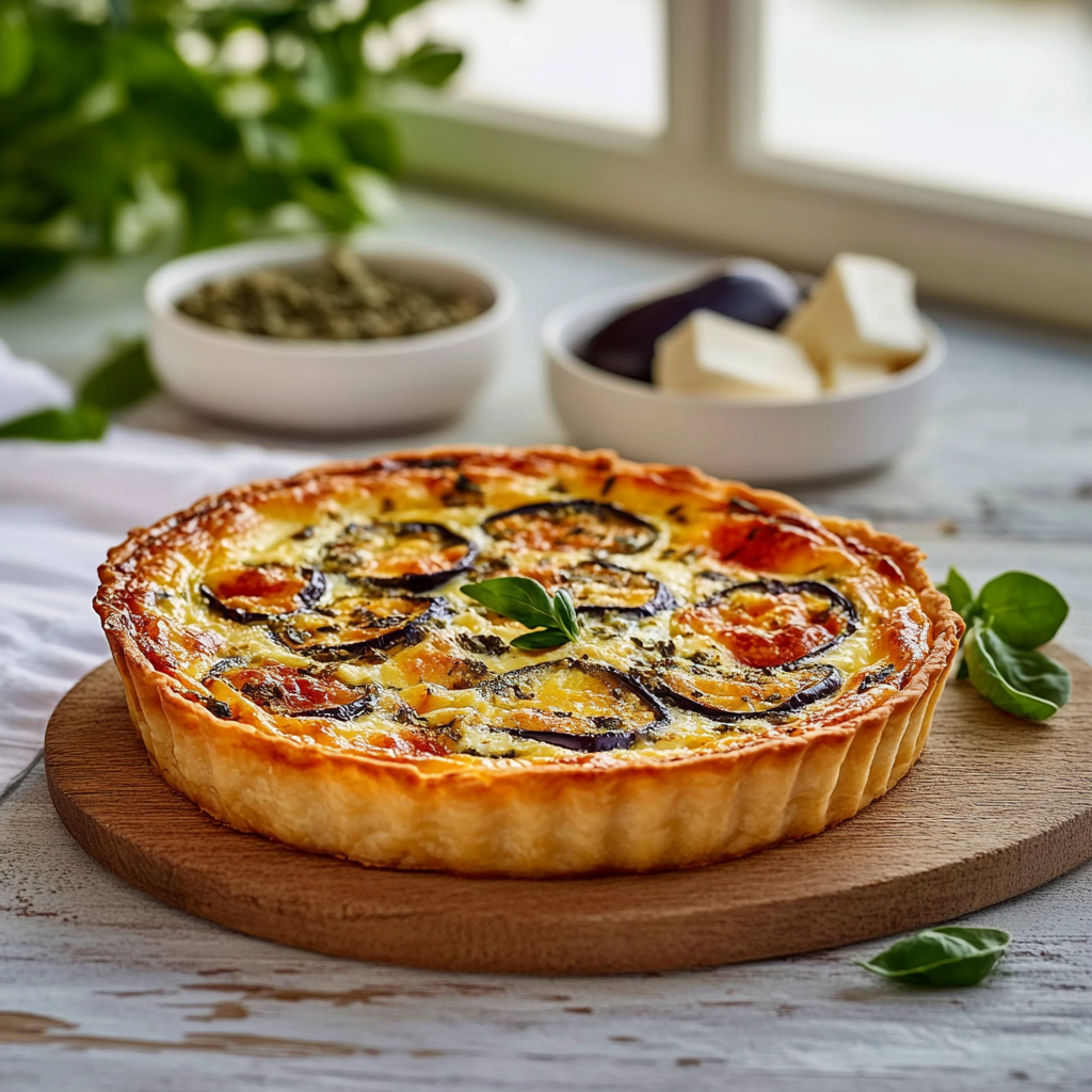 Quiches Méditerranéennes : Poivron, Aubergine et Chèvre