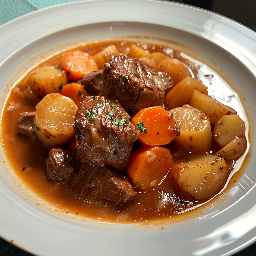 Ragoût de Boeuf, Carottes et Pommes de Terre : Recette Réconfortante