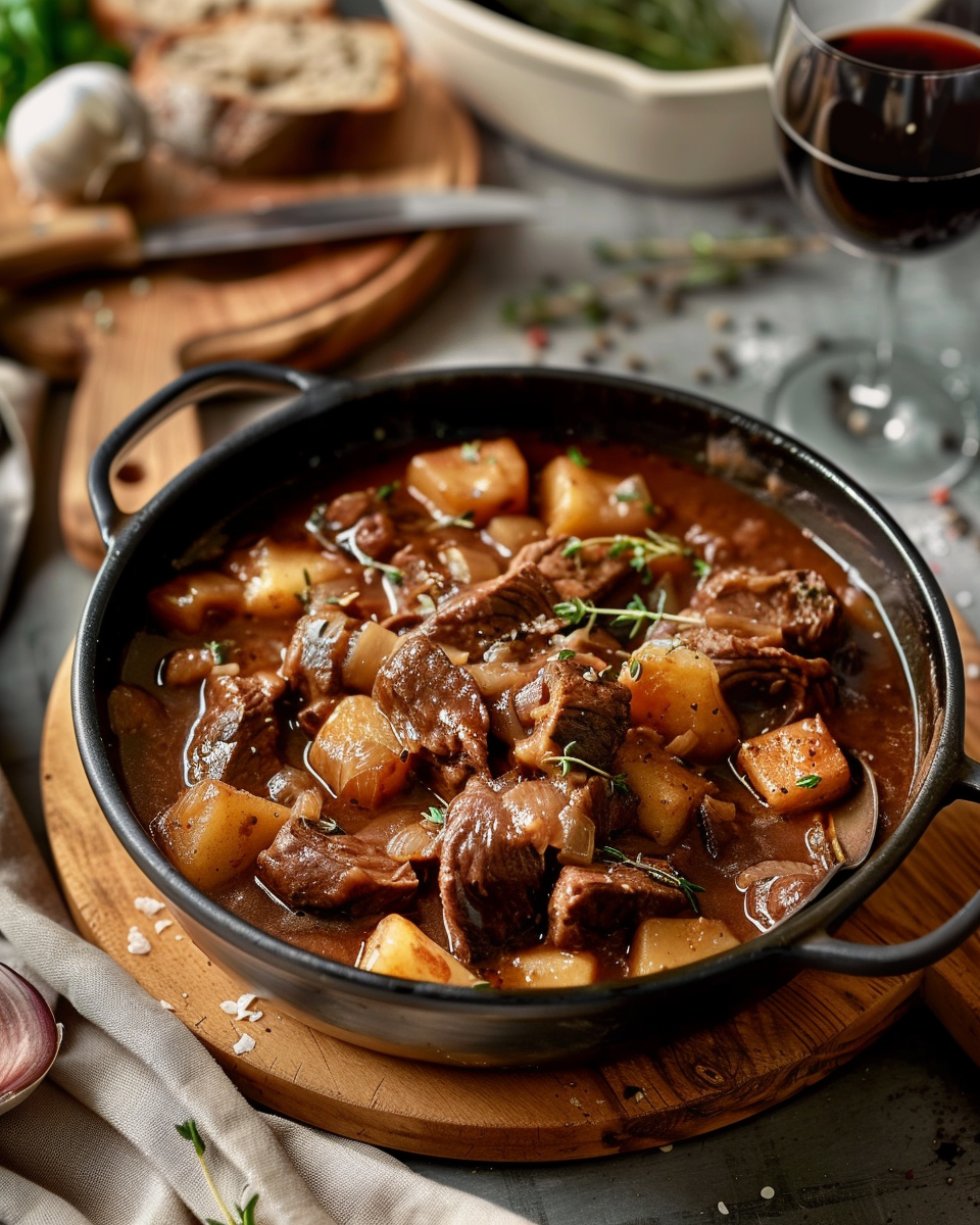 Recette Authentique de Bœuf Bourguignon : Cuisine Française