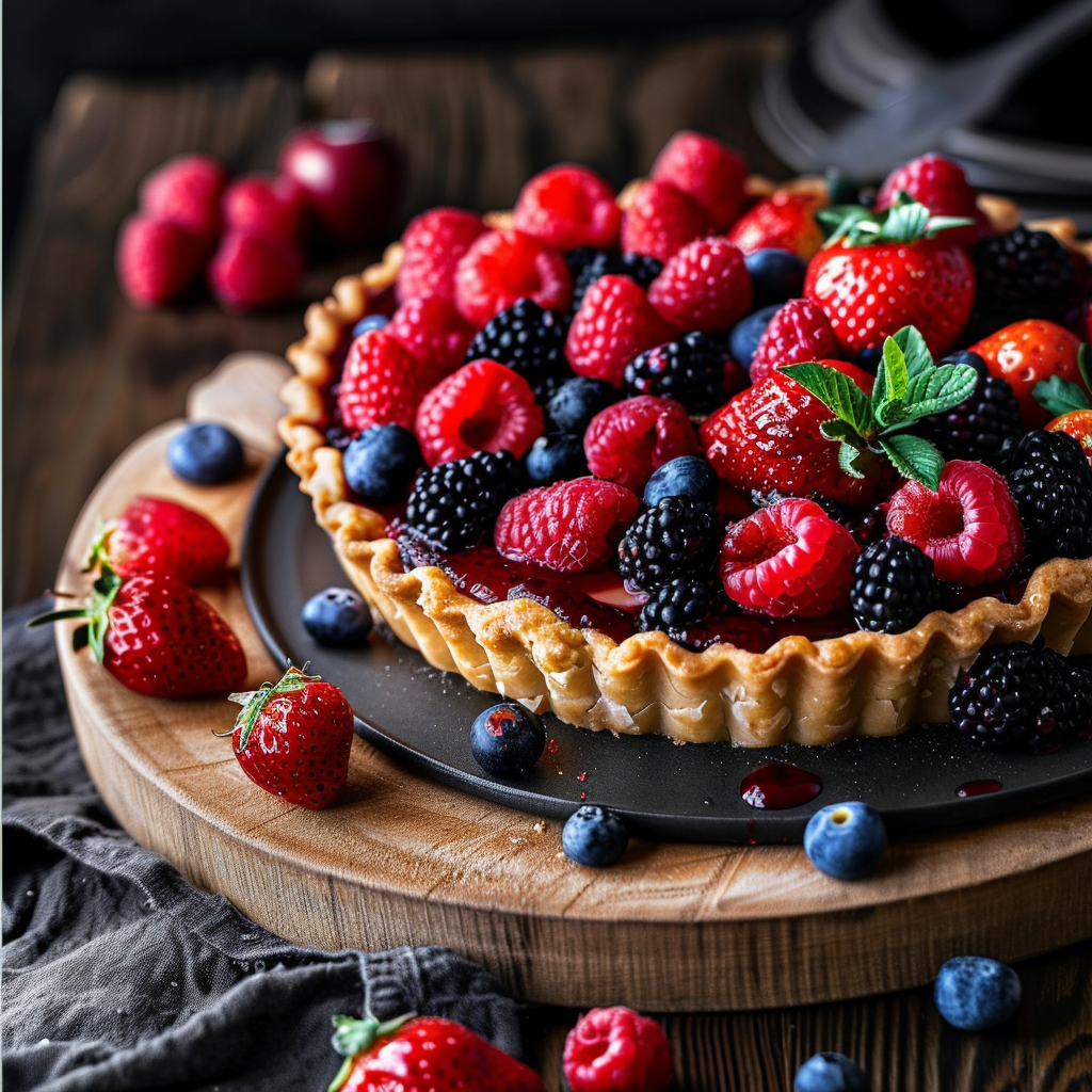 Recette Délicieuse de Tarte aux Fruits Rouges