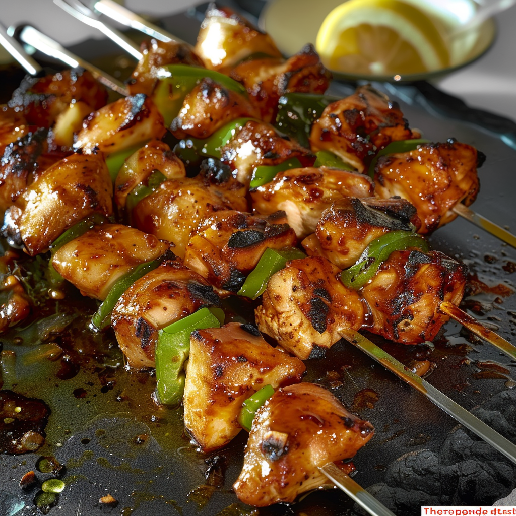 Recette Facile de Brochettes de Poulet aux Épices