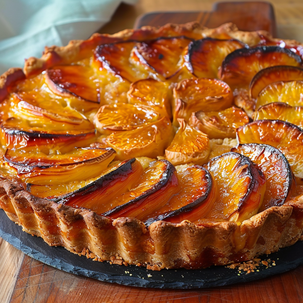 Recette Facile de Tarte aux Pêches