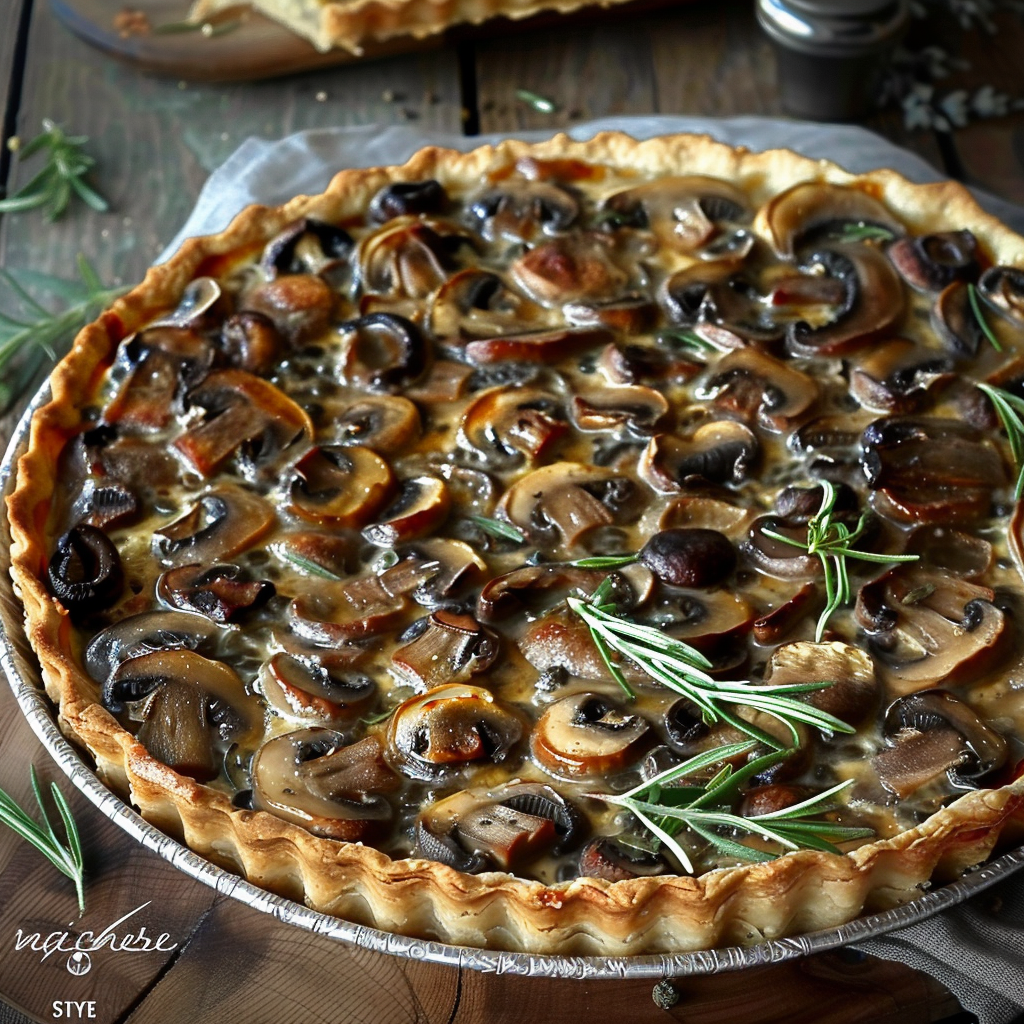 Recette Savoureuse de Tarte aux Champignons