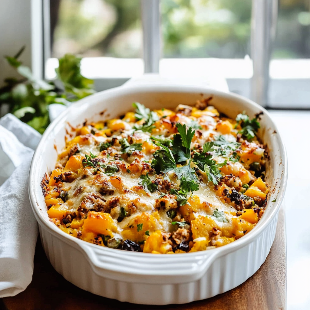 Recette de Casserole de Courge Butternut
