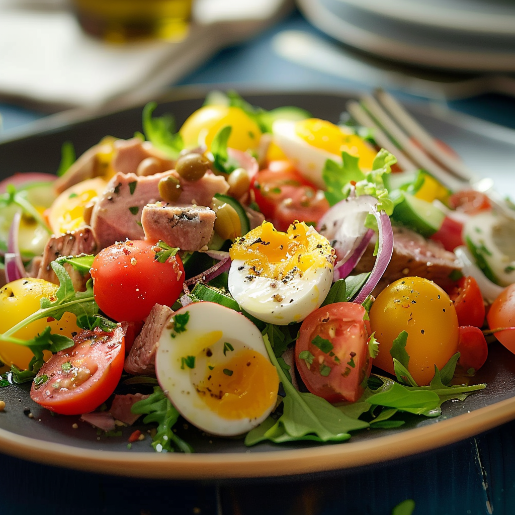 Salade Niçoise Classique : Fraîcheur Méditerranéenne