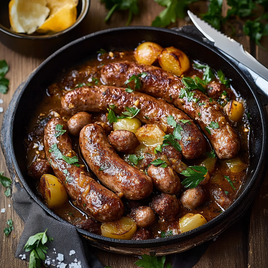 Saucisse de Toulouse Poêlée : Recette Savoureuse