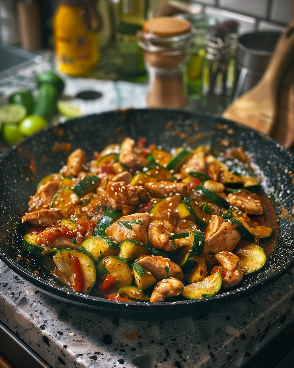 Sauté de Poulet Courgette à la Sauce Soja : Recette Savoureuse et Rapide