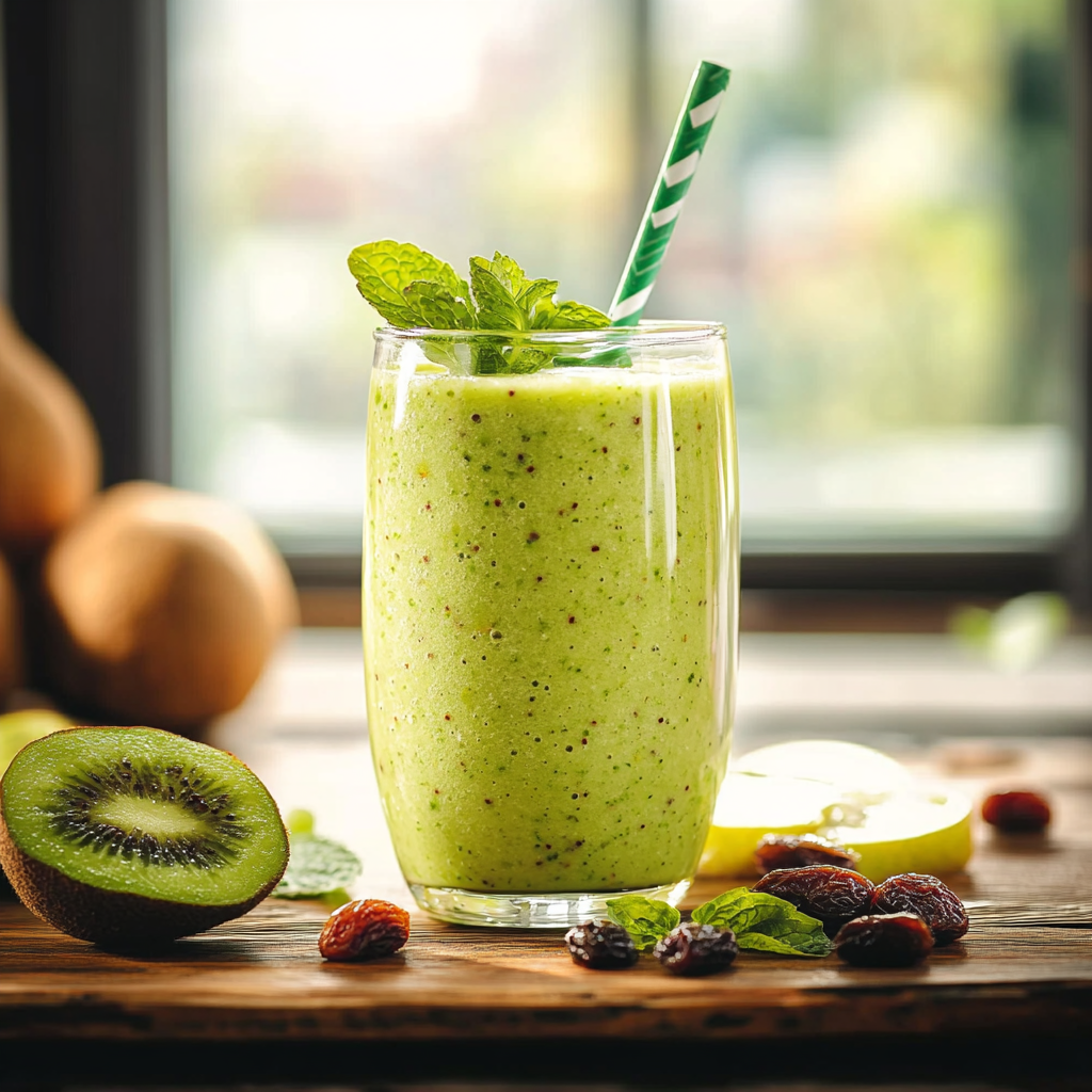 Smoothie Avocat-Pomme-Raisin