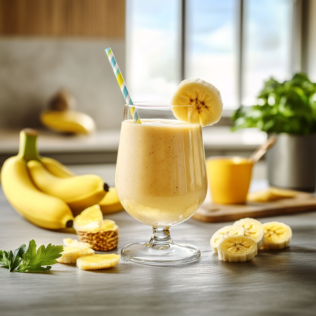 Smoothie Poire-Banane : Douceur et Crémeux