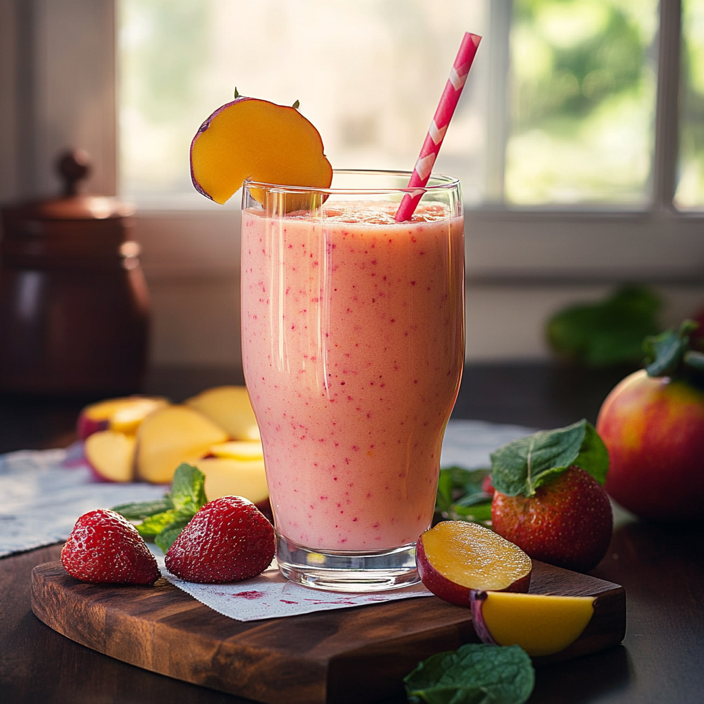 Smoothie Protéiné Fraise-Mangue