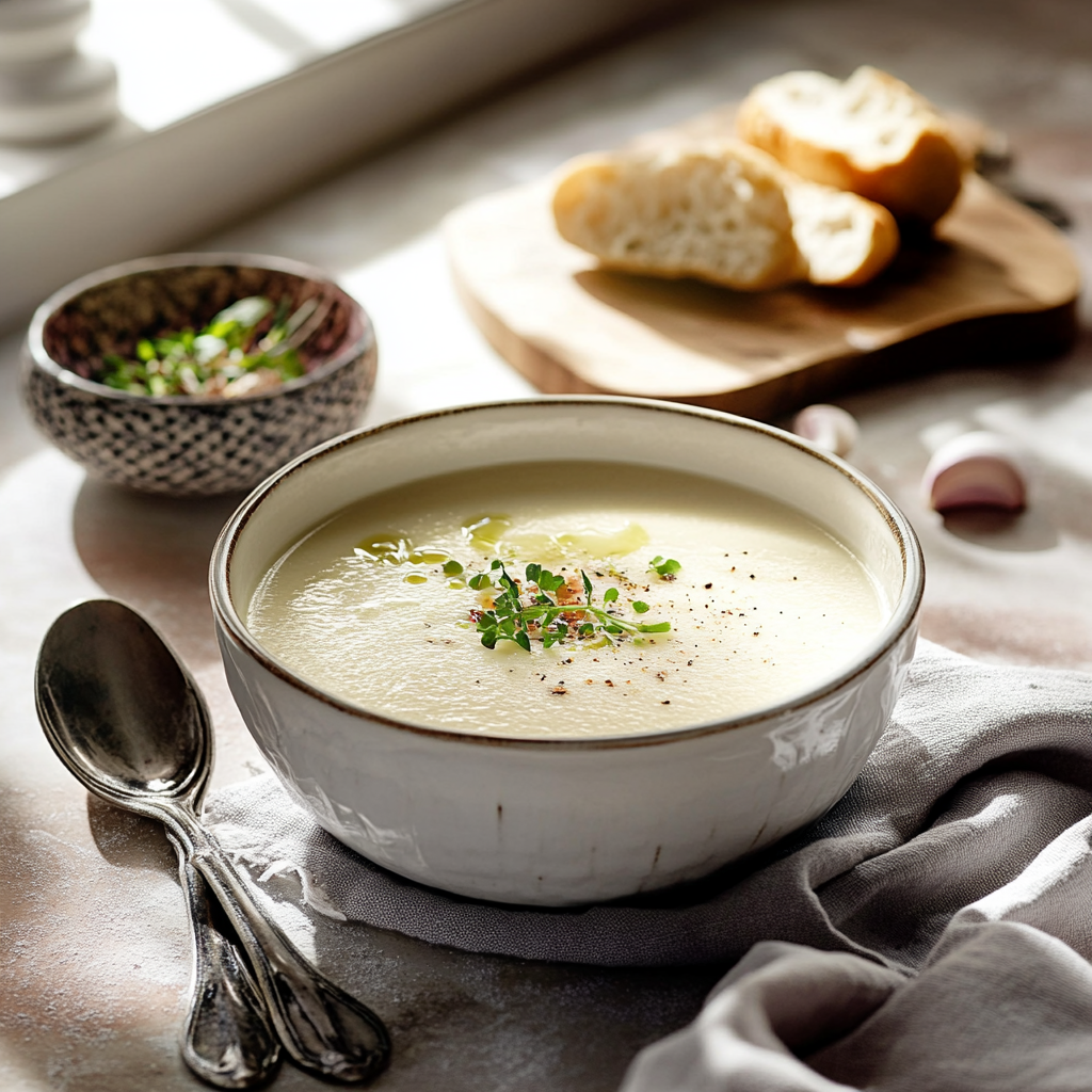 Soupe Crémeuse à l’Ail