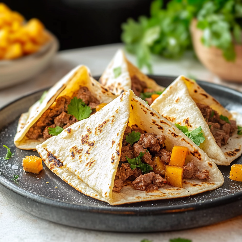 Tacos à la Viande Hachée Savoureux