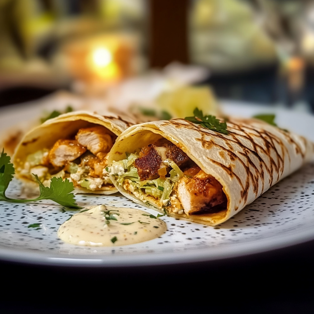 Tacos au Poulet à la Sauce Algérienne