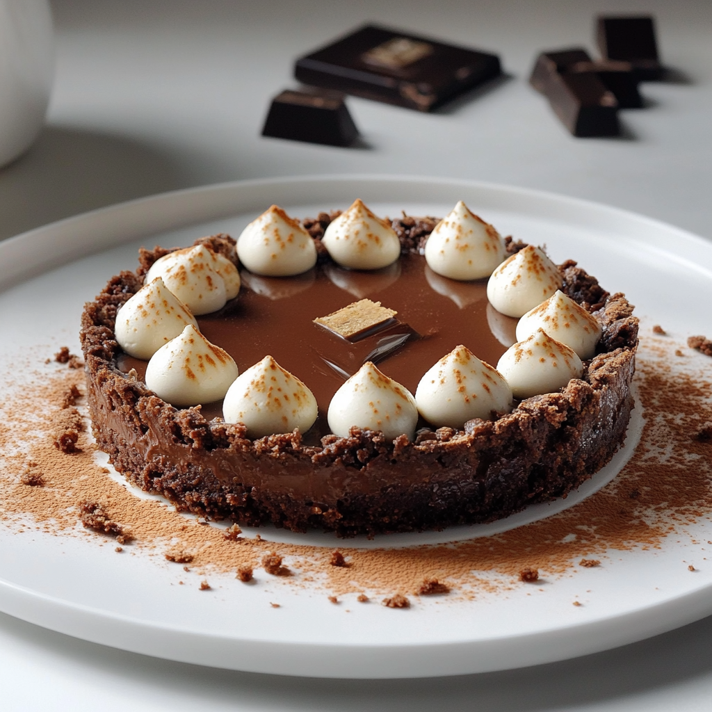 Tarte Croustillante au Chocolat au Lait