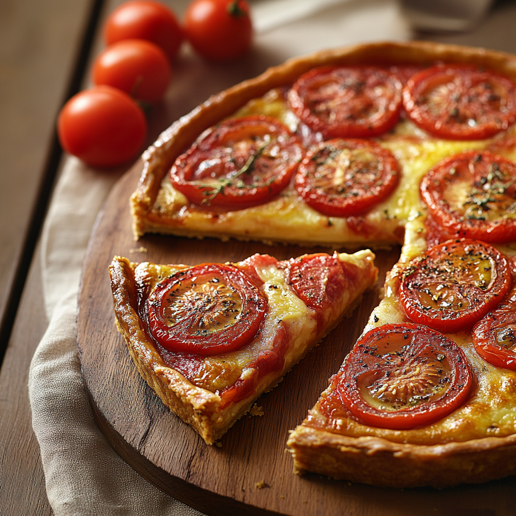 Tarte Fine Tomates et Comté