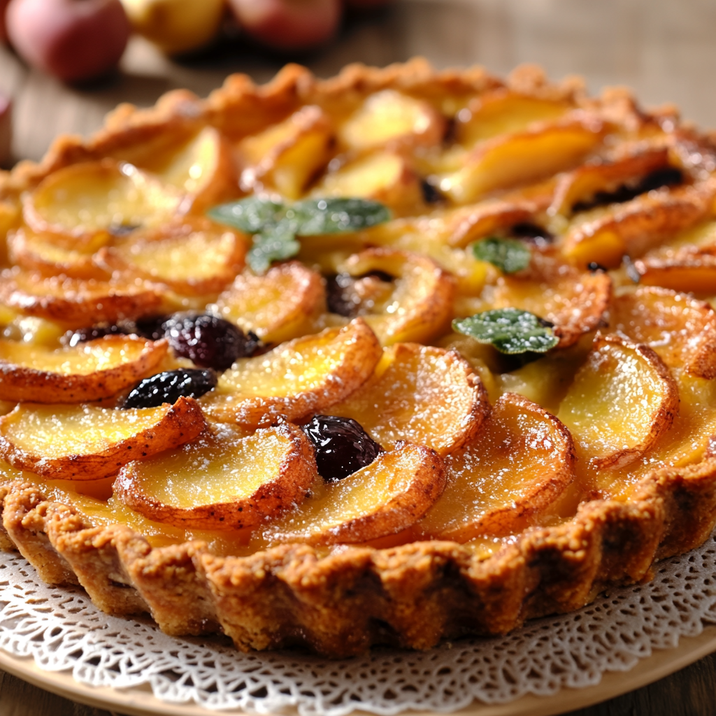 Tarte Gasconne aux Pommes et Pruneaux