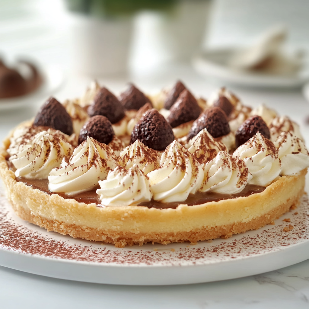 Tarte Infiniment Café : Délice au Café et Crème Onctueuse