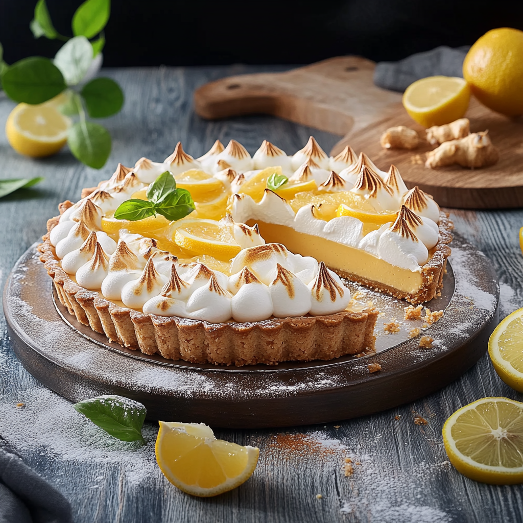Tarte Meringuée Mangue Citron