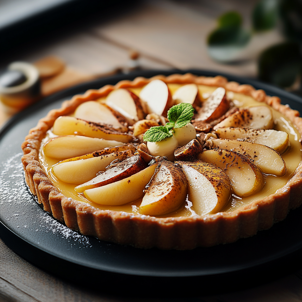 Tarte Poire-Noisette
