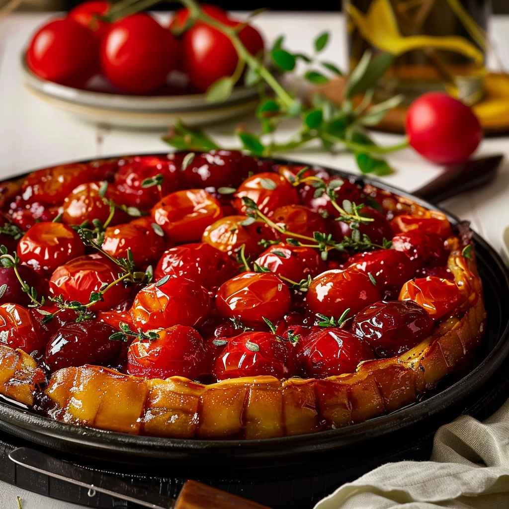 Tarte Tatin Tomates Cerises Herbes: Recette Délicieuse
