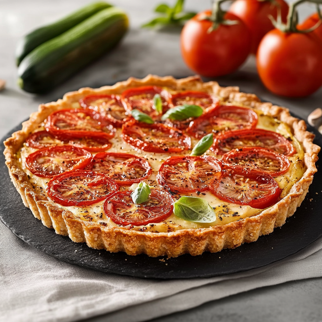 Tarte Tomate Courgette Féta