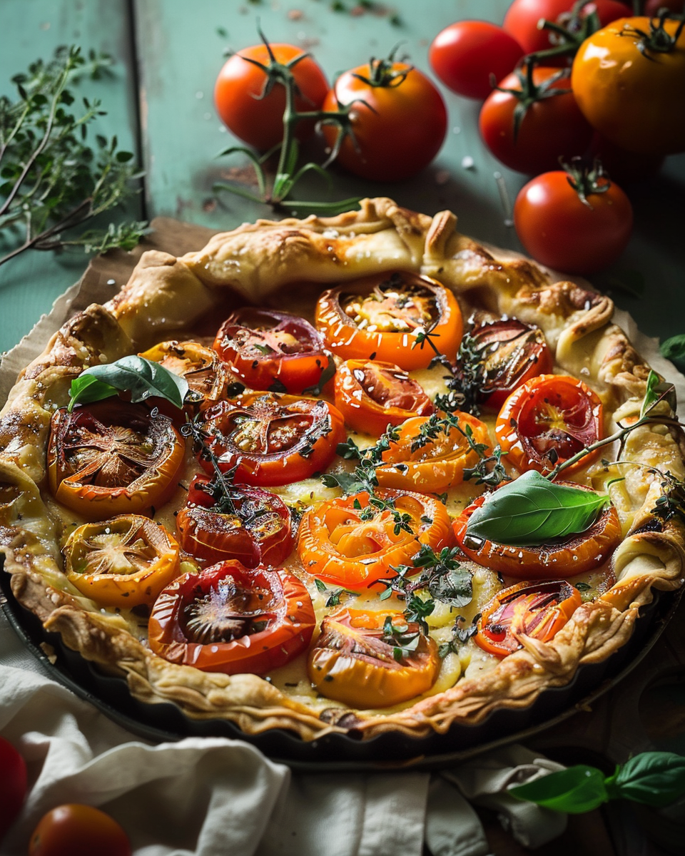 Tarte à la Tomate à l’Ancienne : Recette Facile et Savoureuse