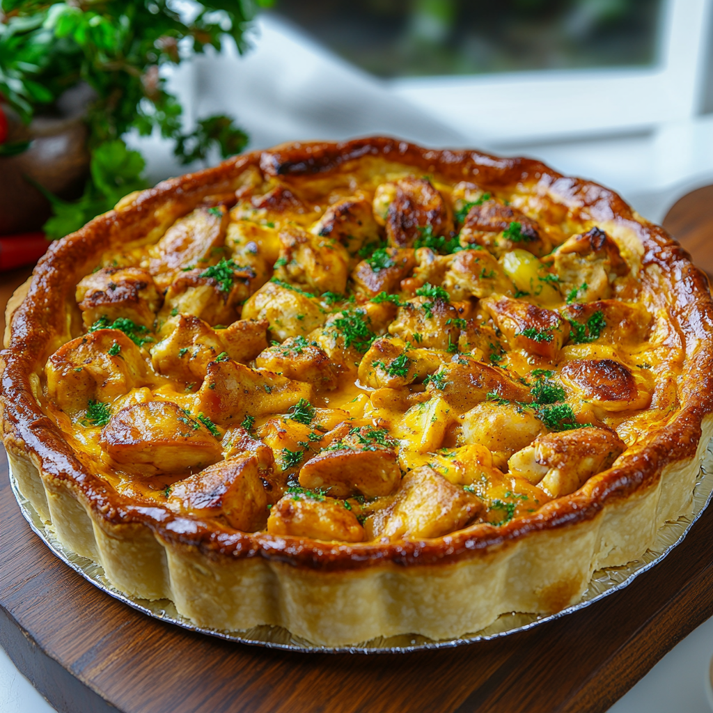 Tarte au Poulet Curry