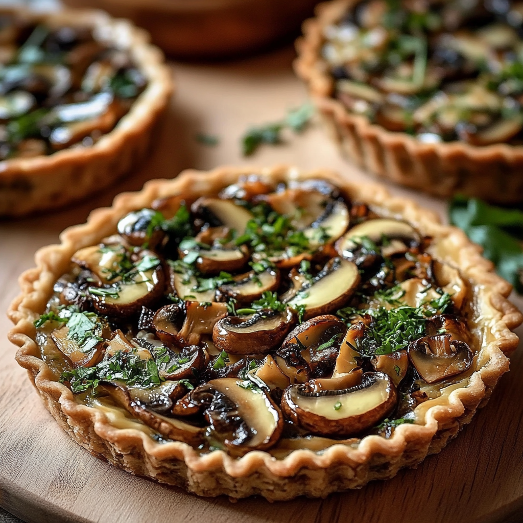 Tartelettes Champignons et Fromage de Chèvre
