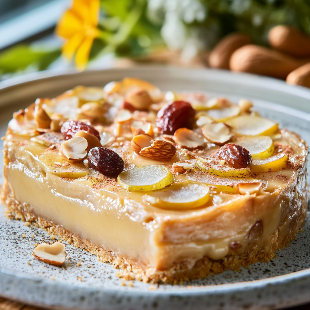 Terrine poires et amandes légère