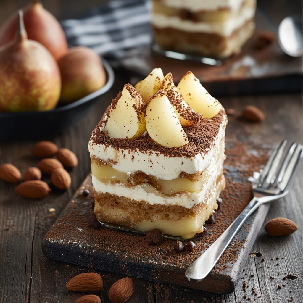 Tiramisu Poire et Crème de Marrons