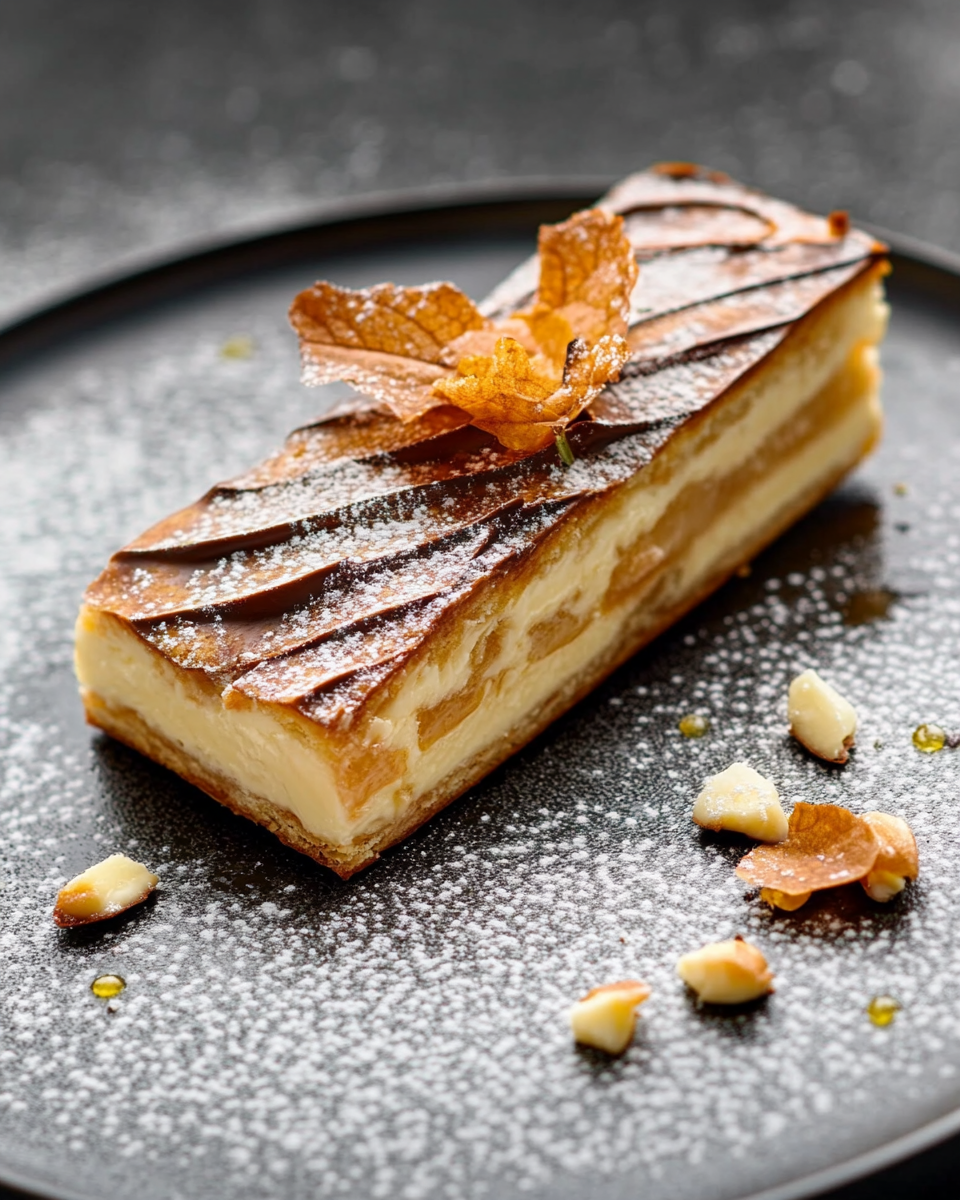 Triangle Feuilleté à la Crème d’Amandes