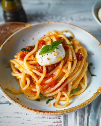 Bucatini à la Mozzarella
