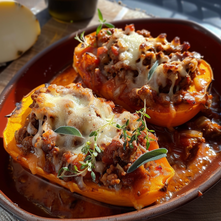 Butternut Farcie à la Bolognaise: Recette Réconfortante