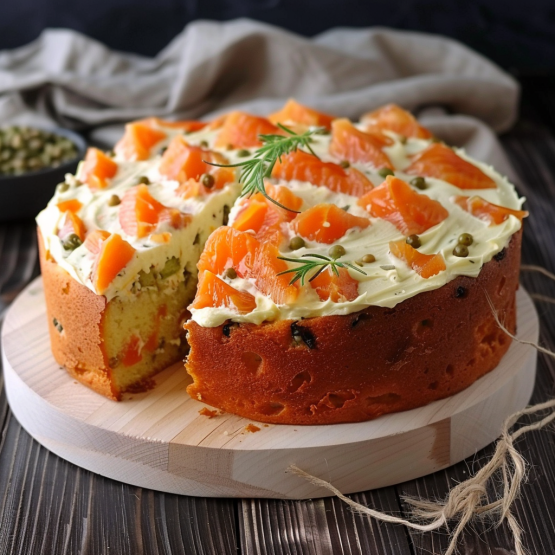 Cake Salé au Saumon et Aneth