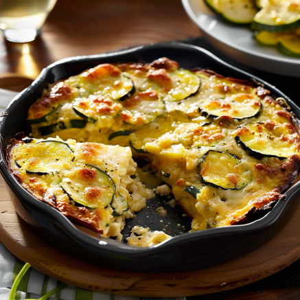 Délicieuses Courgettes au Fromage au Four
