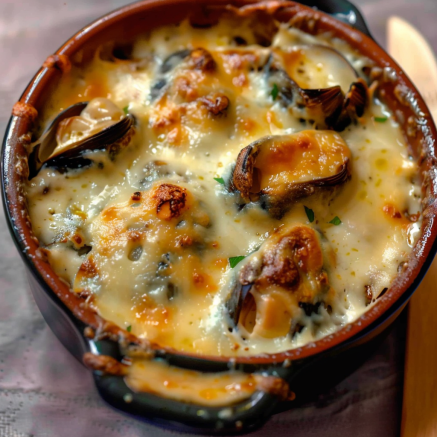 Délicieuses Moules Gratinées : Un Goût de Mer à Déguster