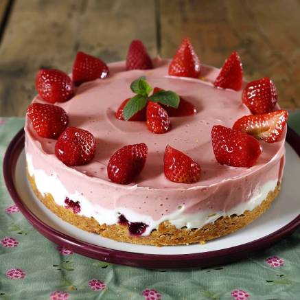 Délicieux Bavarois Fraises Spéculoos