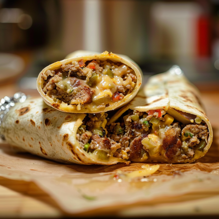 Délicieux Burritos au Bœuf et au Fromage: Une Saveur Mexicaine Authentique