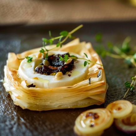 Délicieux Feuilletés au Chèvre et Confit d’Oignon