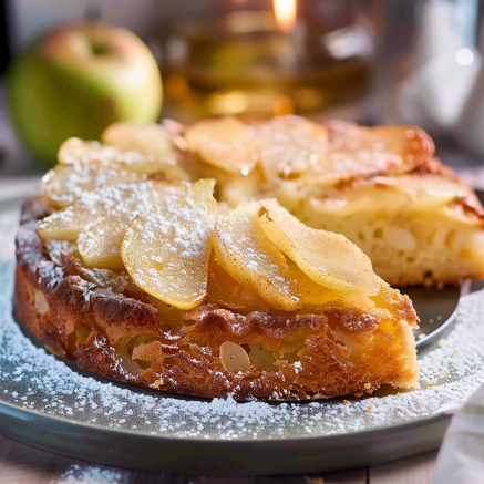 Délicieux Gâteau Moelleux aux Poires et Amandes