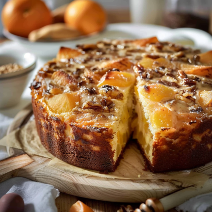 Délicieux Gâteau au Yaourt Pommes Noix