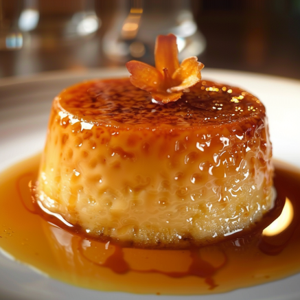 Délicieux Gâteau de Riz au Caramel et Vanille