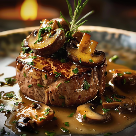 Filet Mignon au Boursin et Champignons: Recette Raffinée