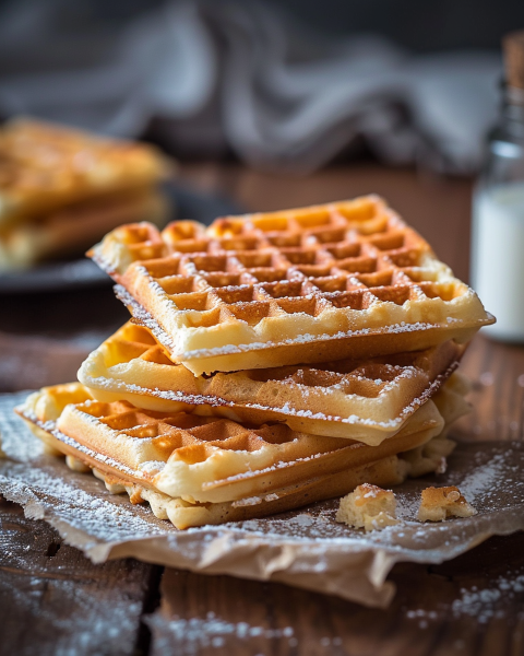 Gaufres Végétaliennes Sans Œuf ni Lait