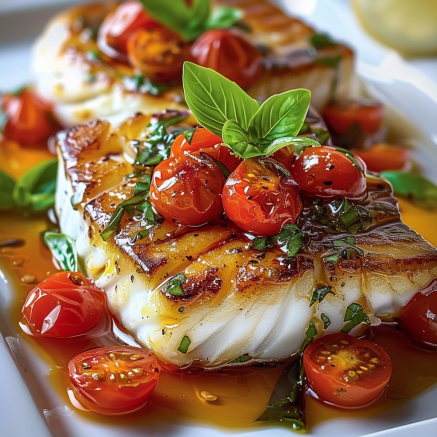Morue Méditerranéenne Poêlée : Recette Savoureuse