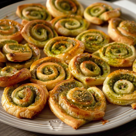 Palmiers Feuilletés au Pesto : Recette Gourmande