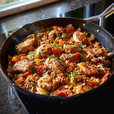 Recette Authentique de Jambalaya au Poulet