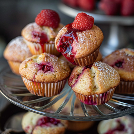 Recette Facile de Muffins Farcis à la Confiture de Fraises